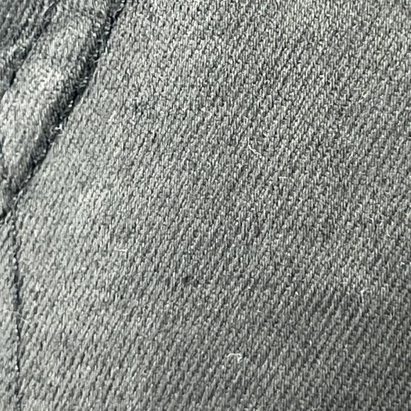 ZARA Jeans Womens 10 Slouchy Wax Coated Jeans Tapered Trouser Cotton Blend Black - Picture 9 of 16